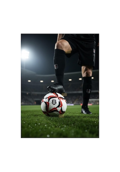 Beşiktaş Wave Serisi Lisanslı 32 Panel Dikişli 5 Numaralı Parlak Futbol Topu