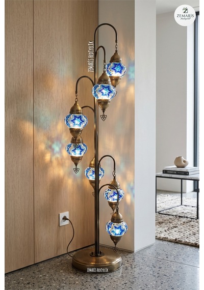 Bükümlü Lambader 7 Li Lacivert - 911825883 Diğer