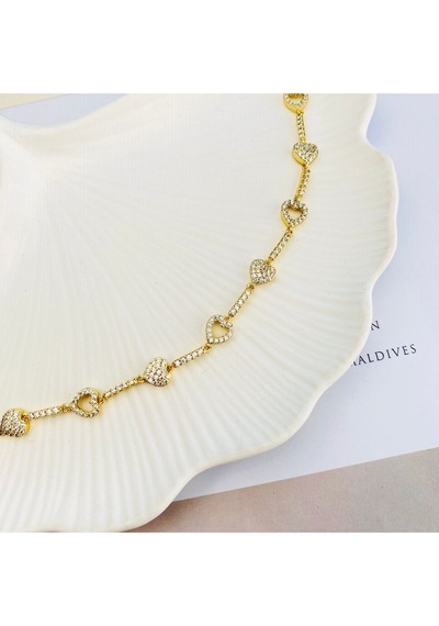 Kalpli Bileklik Suyolu Zirkon Taşlı Kararmuz Xuping Vip Seri 14 Ayar Gold 19cm Altın