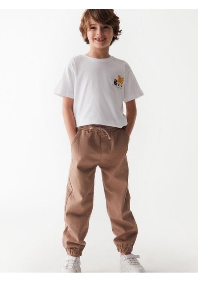 Nk Kids Erkek Çocuk Beli Paçası Lastikli Pantolon-13836-camel Camel