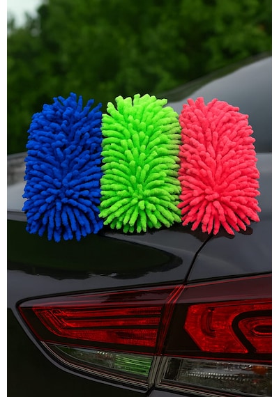 Nobera Premium Mikrofiber Araba Yıkama Süngeri Çift Yüzlü Makarna Mop Bez 1 Adet