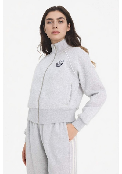 Defacto Loose Fıt Baskılı Fermuarlı Sweatshirt G8117ax26spgr256 Gri-gr256