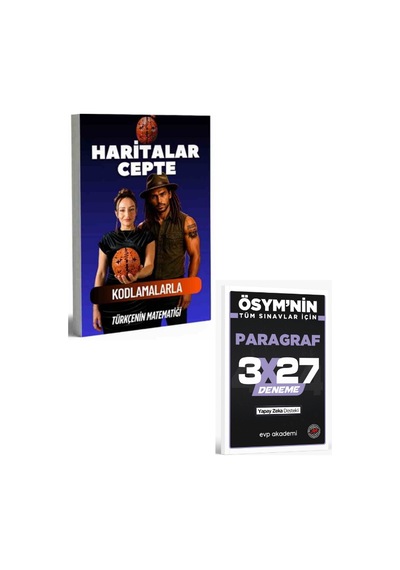 2027 Türkçenin Matematiği 2027 Coğrafya Haritalar Cepte Kartları+ Evp Akademi Paragraf