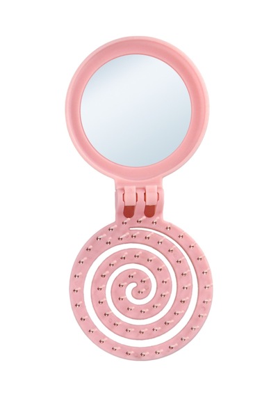 Proco Proco Beauty Makaron Saç Fırçası-üç Boyutlu 3d Esnek Aynalı Çanta Boy Saç Fırçası-compact Detangler 99575640