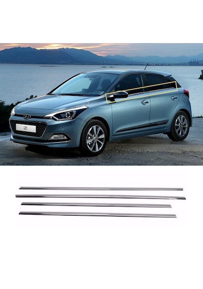 Hyundai İ20 Krom Cam Çıtası 2015-2020 4 Parça