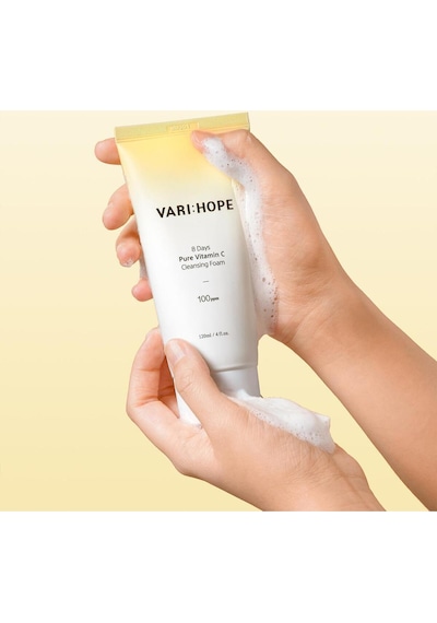 Varı Hope Varı:hope 8 Days Pure Vitamin C Cleansing Foam 120 Ml C Vitamini İçeren Temizleme Köpüğü