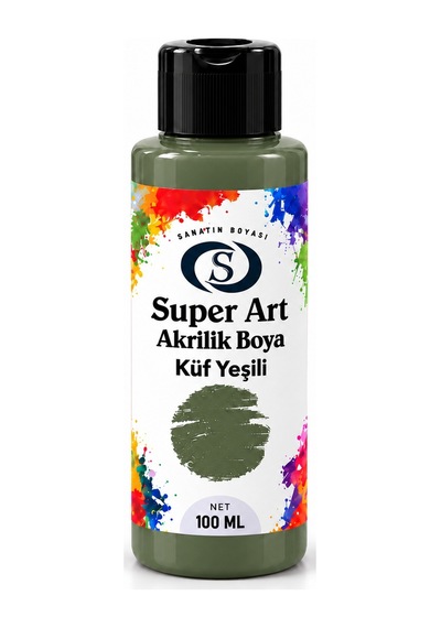 Superart Akrilik Boya 100 ML Küf Yeşil