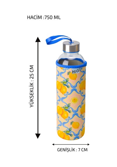 H2o Kılıflı Cam Su Şişesi Matara 750 Ml Limon Desenli Çelik Kapaklı Taşıma Askılı Korumalı Spor Okul Ofis Detoks Su Matarası Kırmızı H2o Kılıflı Cam Su Şişesi Matara 750 Ml Limon Desenli Çelik Kapaklı Taşıma Askılı Korumalı Spor Okul Ofis Detoks Su Matarası Kırmızı