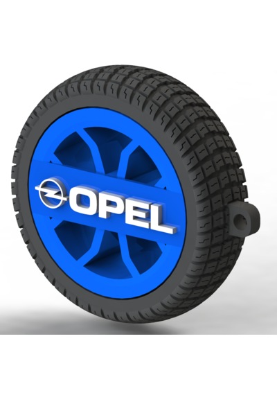 Opel Uyumlu Özel Tasarım Anahtarlık - Premium Hafif Ve Dayanıklı Mavi