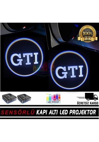 Volkswagen Gtı Pilli Yapıştırmalı Kapı Altı Led Logo (488661140)
