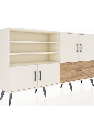 Arges Konsol 5 Raflı Tek Çekmeceli 4 Kapaklı 176x30x99 Aytaşı-ayt Aytaşı-aytaşı/çam Arges Konsol 5 Raflı Tek Çekmeceli 4 Kapaklı 176x30x99 Aytaşı-ayt Aytaşı-aytaşı/çam