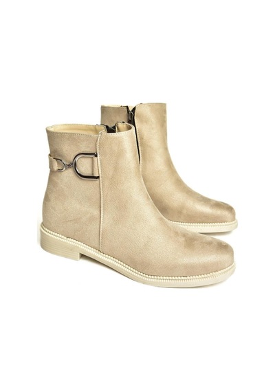Fox Shoes T239004702 Bej Süet Kadın Bot Bej-süet Bej