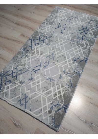 Armis Halı Kolaj A311A Gri Mavi Halı Yolluk 100X200 Cm