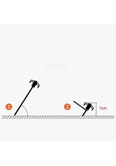Naturehike Çadır Kazığı 25 Cm Galvanizli Demir 2 Pcs Siyah Çok Renkli
