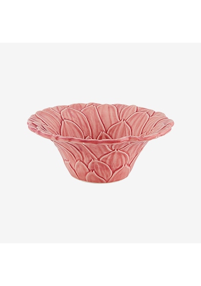 Bordallo Pinheiro Pembe Seramik Servis Kasesi 16 Cm