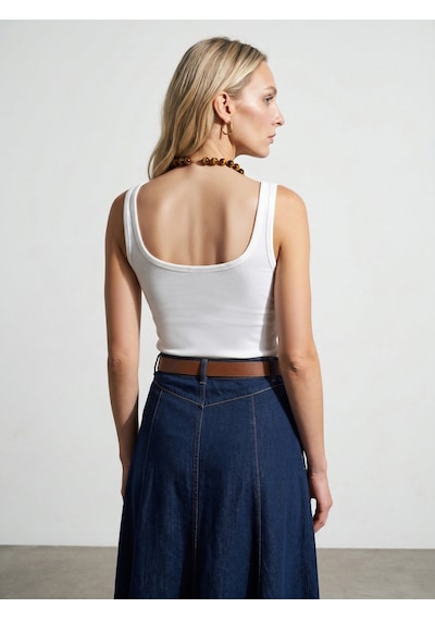 Dilvin 32807 Bra-free Atlet-beyaz