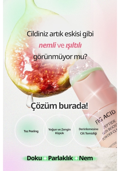 İncir Asidi İçeren Enzim Toz Peeling Goodal Fig Acid Peptide Skin Booster Powder Cleanser