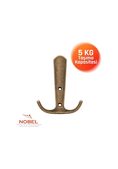 Focus Portmanto Askısı, Metal Vestiyer Askısı, Anti K Sari, Duvar Ve Dolap Askılığı 5'li Set Vidalı