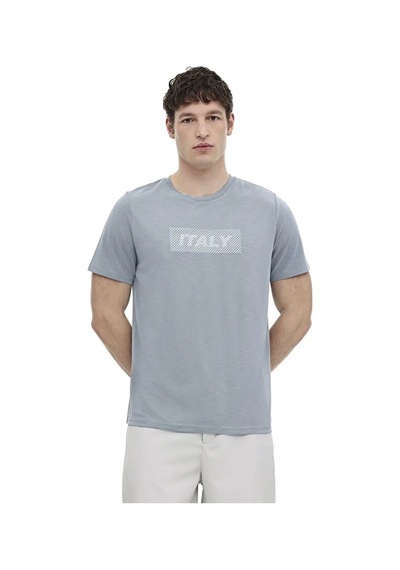 Lumberjack Slate 11itl1209 0 Yaka Erkek Tshirt - Mavi Mavi