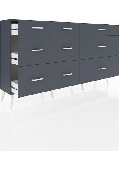 Arges Konsol 9 Çekmeceli 176x30x99 Antrasit-antrasit Antrasit - Antrasit Arges Konsol 9 Çekmeceli 176x30x99 Antrasit-antrasit Antrasit - Antrasit