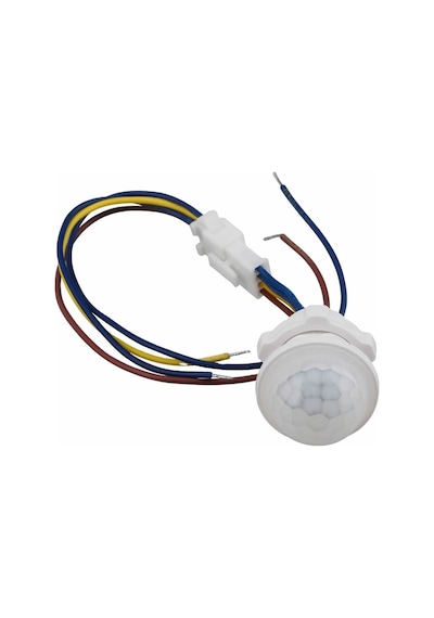 220V PIR Hareket Sensörü 25cm Kablolu Led Lamba Tavan Işık Merdiven Otomatik Armatür Projektör