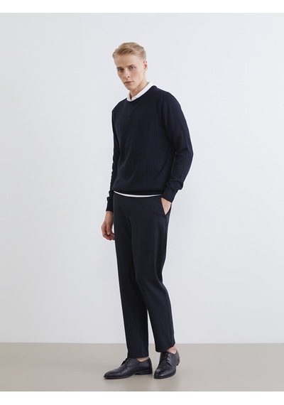 Lcw Vision Lacivert Beli Lastikli Regular Fit Erkek Pantolon