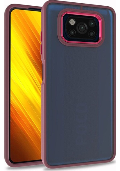 Xiaomi Poco X3 Kılıf Zore Flora Kapak Kırmızı