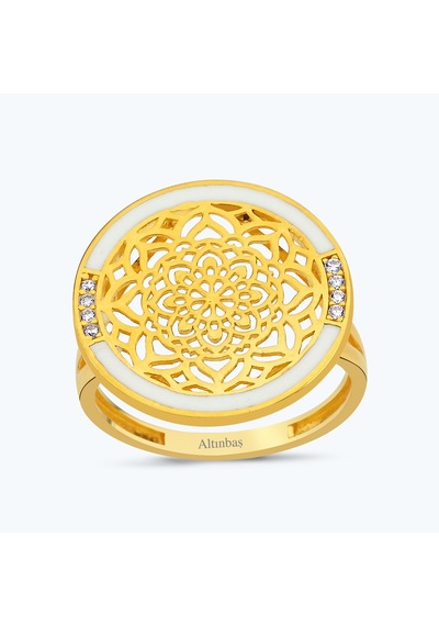 Altınbaş 22 Ayar Altınbaş Mandala Yüzük Yzman05-25693 Çok Renkli