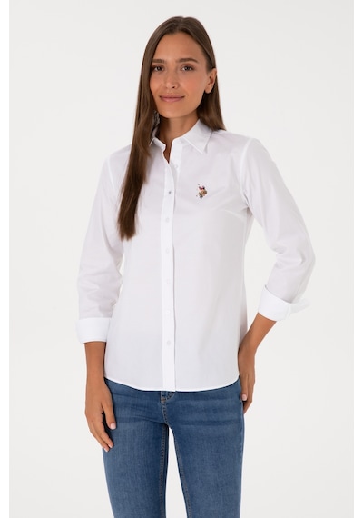 U.s. Polo Assn. Kadın Beyaz Gömlek Basic 50308038-vr013 Beyaz