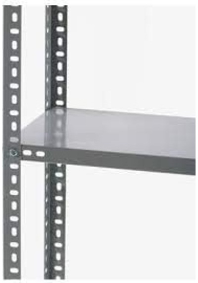 5 Katlı Galvaniz Çelik Raf - Depo, Arşiv, Kiler, Dosya, Market Rafı, Civatalı Raf Sistemi 31x93 Cm 200 Cm 0.70 Mm