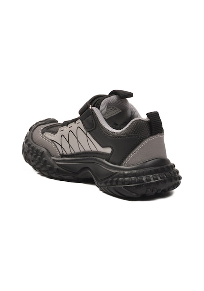 Marcokids Gri Cırtlı Hafif Esnek Kaymaz Erkek Çocuk Spor Ayakkabı 22677 P Gri