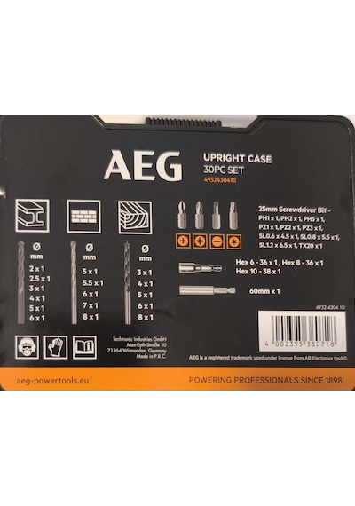 Aeg 30 Parça Matkap Ucu Seti 4932 4304 10