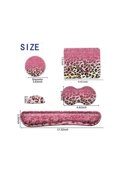 Tr Ergonomik Mouse Pad Klavye Bilek Desteği, Ofis Oyun Çalışma Bilgisayarları İçin Kaymaz Kauçuk Taban, Kolay Yaz