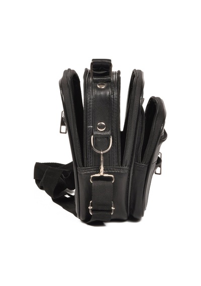 Praff Leather Siyah Hakiki Deri Çok Bölmeli Erkek Portfoy El Çanta Pc-004 Küçük Boy