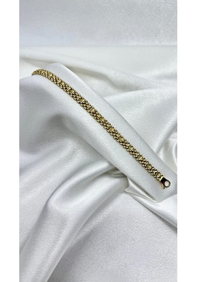 14 Ayar Unisex Bileklik Sarı Altın