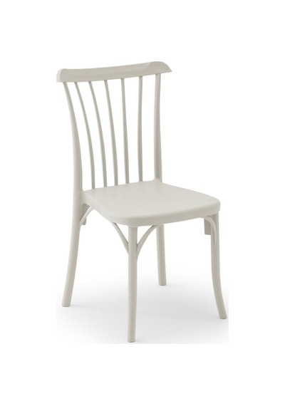 4 Kişilik Polipropilen Bahçe, Balkon, Kafe, Restoran, Dış Mekan Masa Takımı Bej Moon Katlanır Masa 80x80 Cm + Gozo Sandalye