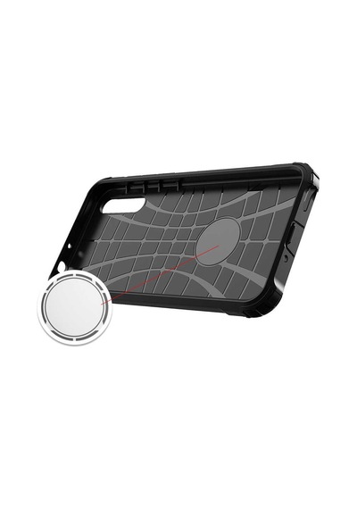 Ekılıf - Huawei P Smart S Y8p Uyumlu Kılıf Çift Katman Zırh Tank Crash Military Kapak - Rose Gold