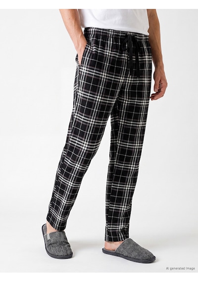 Lc Waikiki Lc Waıkıkı Siyah Regular Fit Ekose Erkek Pijama Alt