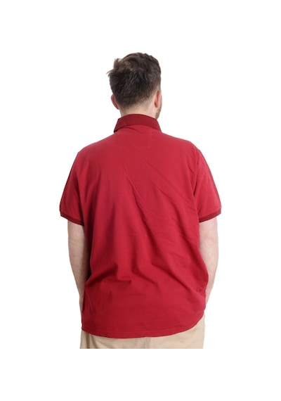 Mode Xl Büyük Beden Erkek T-Shirt Polo Industry 23316 Bordo 001