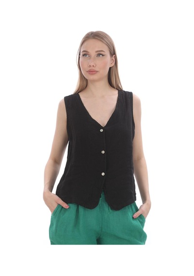 Bohem Stil Kadın Zaz İtalyan Keten Pantolon-9174 Yeşil