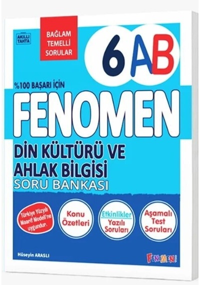 6. Sınıf Din Kültürü Ve Ahlak Bilgisi A-b Soru Bankası Fenomen Okul Yayınları