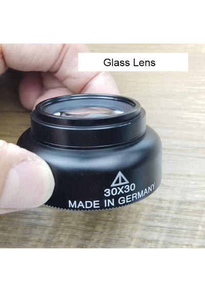 20x Syh Büyüteç 30x30 Optik Cam Lens Alüminyum Kasa Alman Teknolojisi