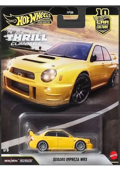 Hot Wheels Premium Thrill Climbers Subaru İmpreza Wrx Sarı