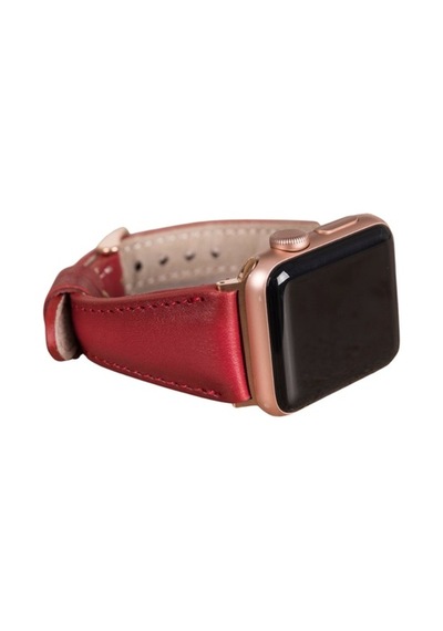 Bouletta Apple Watch Uyumlu Deri Kordon 42-44-45Mm Slim V4Ef Kırm