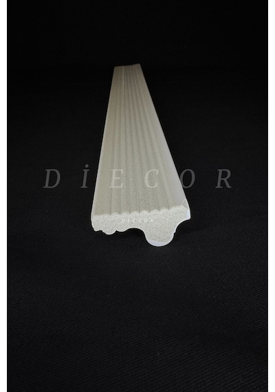 Diecor Dekoratif Boyanabilir 20 Adet 4 Cm Eğimli Polistren Duvar Çıtası Beyaz 4 Cm Model:xa146