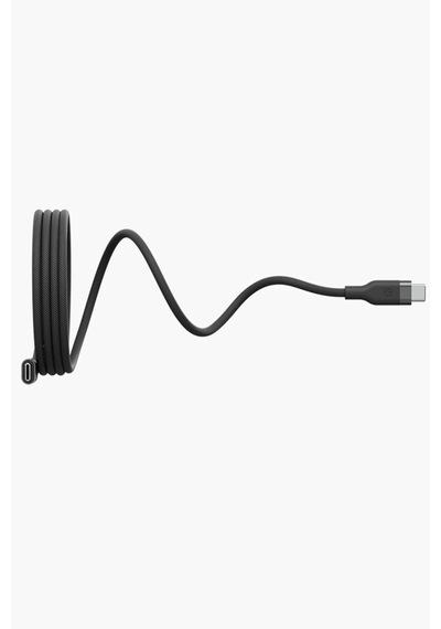 Helix 1.5m 100w Manyetik Katlanma Özellikli Type-c To Type-c Pd Hızlı Şarj Kablo - Siyah