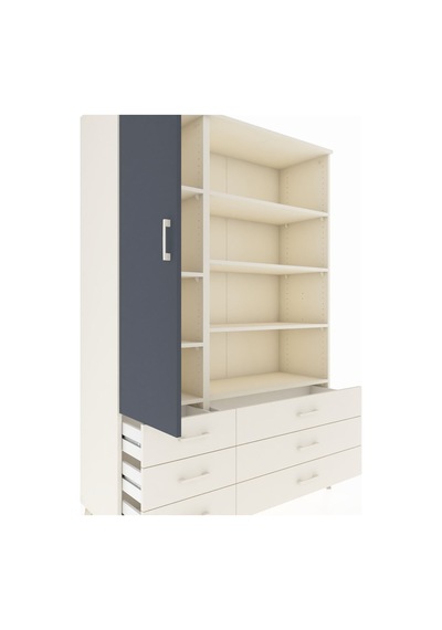 Hyperion Dolap 8 Raflı 6 Çekmeceli Tek Kapaklı 132x44x195 Aytaşı-antrasit/aytaşı Antrasıt/aytası Hyperion Dolap 8 Raflı 6 Çekmeceli Tek Kapaklı 132x44x195 Aytaşı-antrasit/aytaşı Antrasıt/aytası