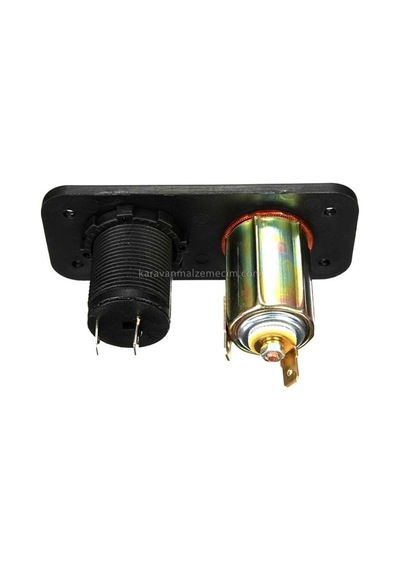 Şarj Söketi Marin Tip + Çakmak Söketi 12v Set