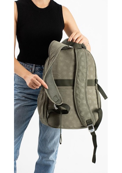 Ventis Maskotlu Unisex Okul Çantası Lise Ortaokul Sırt Çantası 43 30 Cm Çok Cepli Vnt9-a Yeşil