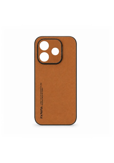 Microcase Xiaomi Redmi Note 17 Pro 5gile Uyumlu Luxury Leather Series Deri Desenli Plastik Koruma Kılıf - Al8125 Taba